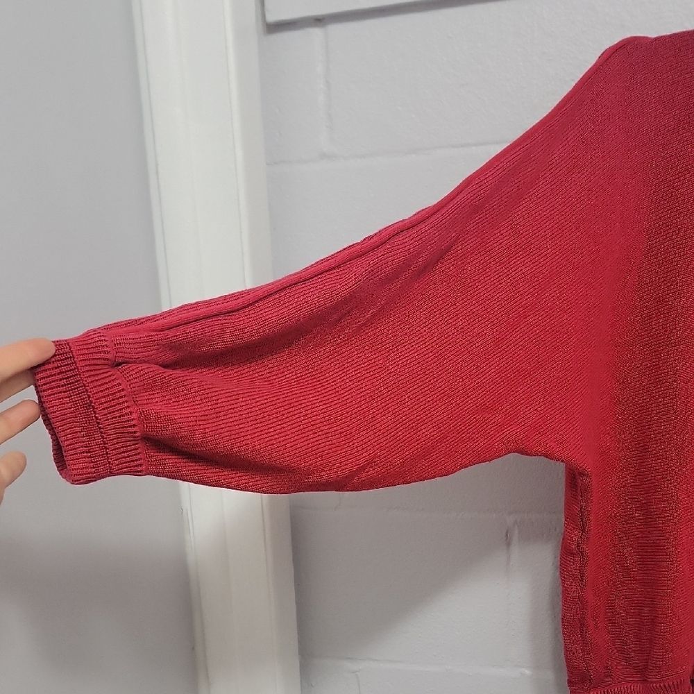 St. Croix Knits Red Striped Crewneck Sweater XL | Oversized Classic Knit - Picture 5 of 9